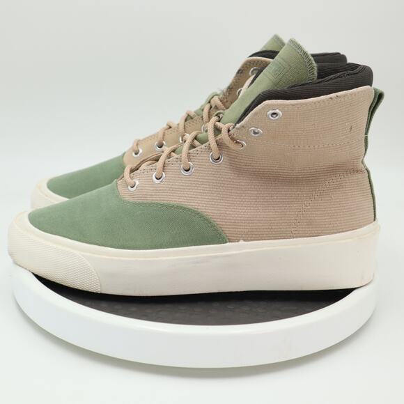 Converse Skid Grip Hi Safari Biscotti Oil Green Sneakers Womens 9.5 Shoes Mens 8 - Picture 3 of 15